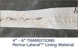 perma liner 4 to 6 inch transition